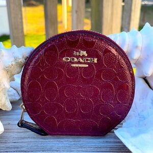 Coach Signature Embossed Coin Purse